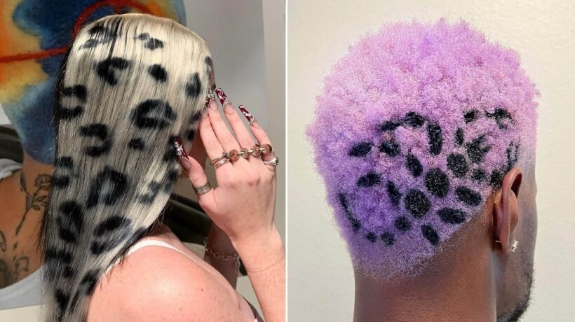 DIY Hair Stenciling With Semi-permanent Dye for Intricate Color Patterns