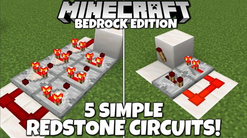 Minecraft Bedrock Edition Compact Wireless Redstone Circuits