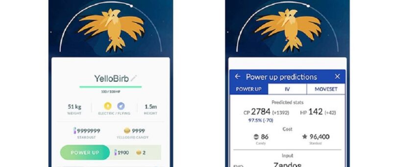Is there a way to search IV in Pokemon go