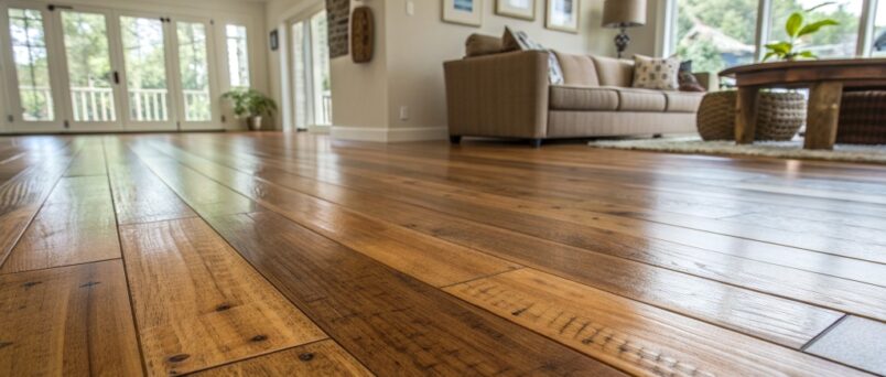 Beautiful samples of eco-friendly flooring materials.