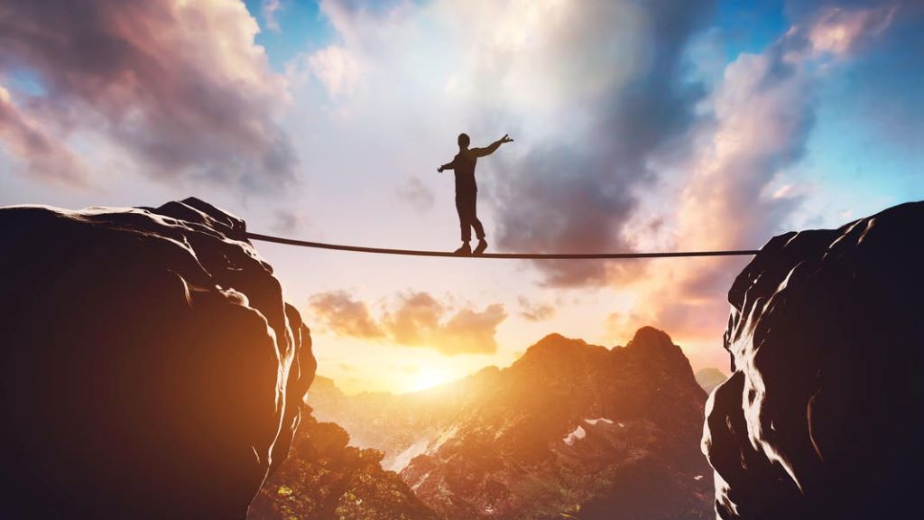 Person practicing focus and confidence techniques to overcome self-doubt